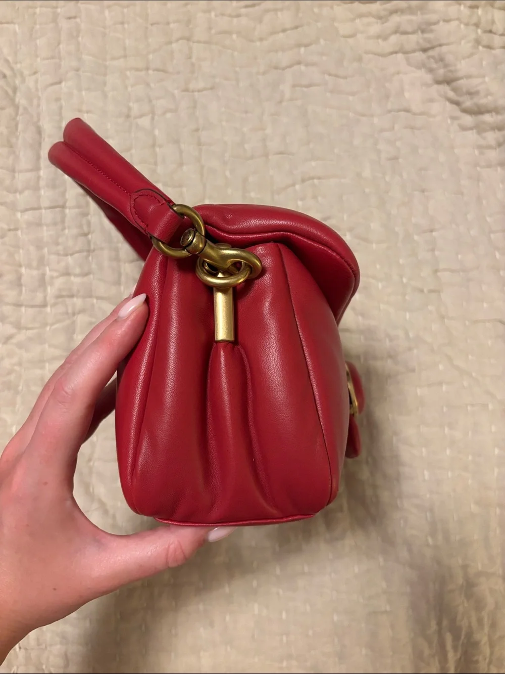 Coach Red Pillow Tabby Shoulder Bag 26